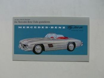 Mercedes Benz Typ 300 SL Roadster Coupe Postkarte 50 Jahre