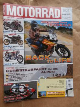 Motorrad 23/2007 Dauertest Ducati 1098, Harley Davidson Road King,KTM 690 Supermoto,Suzuki Bandit 1250S,Yamaha YZF-R1,