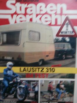 Der Deutsche Straßenverkehr 11/1986 Lausitz 310 imTest,FDJ Mokick Rallye,