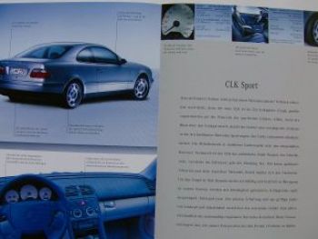 Mercedes Benz CLK Elegance +Sport W208 Prospekt Januar 1997