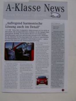 Mercedes Benz A-Klasse News Vorstellungsmagazin BR168