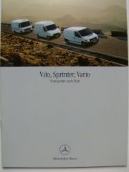 Mercedes Benz Vito, Sprinter, Vario Transporter August 2000