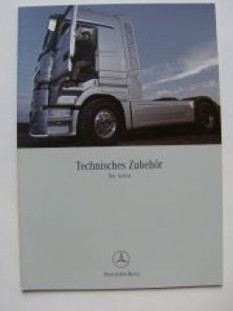 Mercedes Benz Actros Technisches Zubehör Prospekt 4/2003