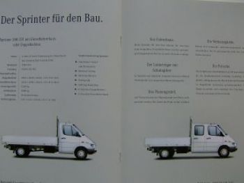 Mercedes Benz Baufahrzeuge Sprinter 308CDI Vario 614D 612D