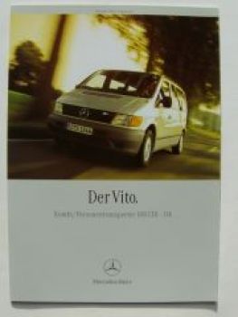 Mercedes Benz Vito 108 CDI - 114 Prospekt BR638 Januar 2000 NEU