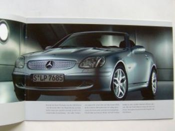 Mercedes Benz SLK R170 Final Edition Prospekt Januar 2003