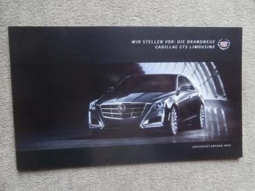 Cadillac CTS Limousine Flyer Prospekt 2013