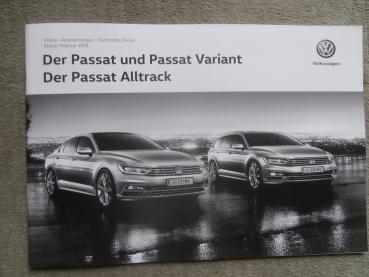 VW Passat & Variant & Alltrack Februar 2019 Version Österreich