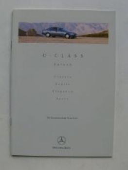 Mercedes Benz Price List UK Englisch C-Class August 1999 NEU