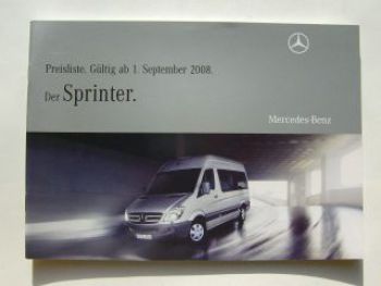 Mercedes Benz Preisliste Sprinter 216-524 316NGT 209-218CDI