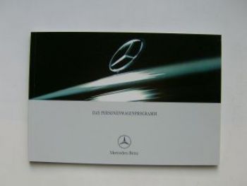 Mercedes Benz PKW Programm Prospekt Juni 2000 NEU