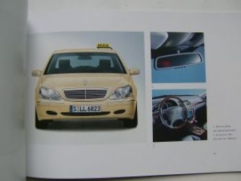 Mercedes Benz Taxi Modelle Prospekt W210 W203 W220
