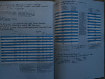 Mercedes Benz PKW Programm Schadstoffarm fahren katalytische Abgasreinigung Juni 1986