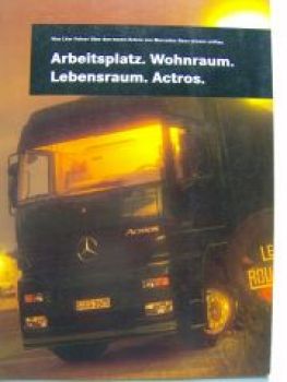 Mercedes Benz Actros Prospekt +Poster August 1996 NEU