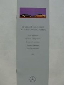 Mercedes Benz S-Klasse CL-Coupè SL Lacke & Polster August 1997