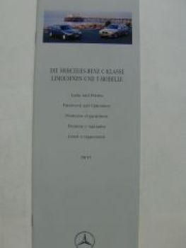 Mercedes Benz C-Klasse Limousine T W202 Lacke & Polster 8.1997