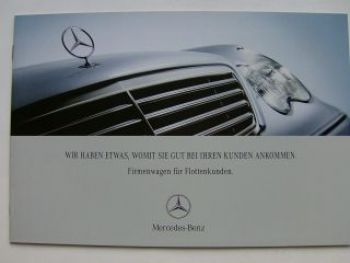 Mercedes Benz Firmenwagen für Flottenkunden April 2001