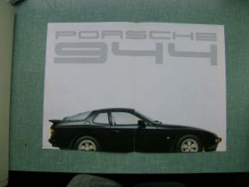 Porsche 944 Poster Prospekt Deutsch Rarität