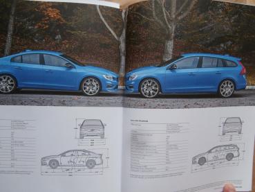 Volvo S60 & V60 Polestar Sonderprospekt 2016 NEU