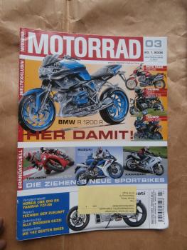 Motorrad 3/2006 Moto Guzzi Stelvio,Triumph Speed Triple 675, Triumph Tiger 1050, Suzuk i GSXR 600,Daytona 675,Kawasaki ER-6f,