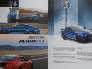 Shelby Mustang GTE 2.3L 5.0L Katalog Prospekt Deutsch/Englisch 2017