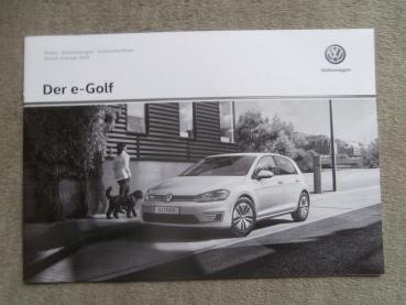 VW e-Golf Februar 2019 100kw Version Österreich