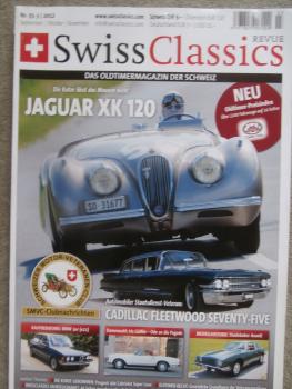 Swiss Classics Revue Nr.35-3 2012 Jaguar XK120, Cadillac Fleetwood Seventy-Five,Pagode,Kaufberatung BMW 3er E21