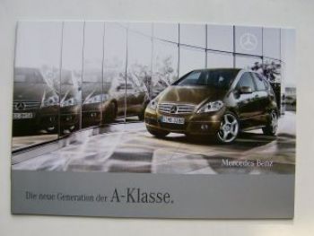 Mercedes Benz A-Klasse BR169 Prospekt April 2008 NEU