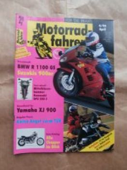 Motorradfahrer 4/1994 BMW R1100 GS,Suzuki RF 900R, Kawasaki GPZ 500S