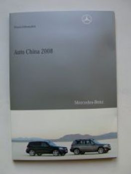 Mercedes Benz Auto China 2008 Neue GLK Pressemappe
