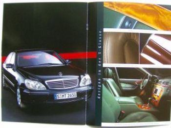 Mercedes Benz S-Klasse BR220 designo Prospekt Januar 1999