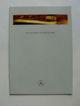 Mercedes Benz TAXI-Modelle Prospekt W202 W210 BR638 2/1997