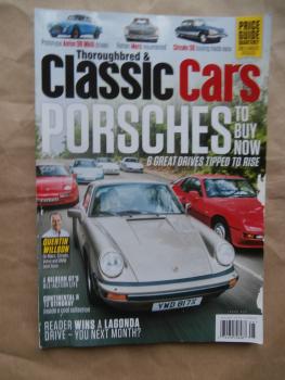 Thoroughbred & Classic Cars 8/2017 Aston DB Mk3,DS,Pagode,Gilbern GT1800,E-Type 3.8 roadster, Countach
