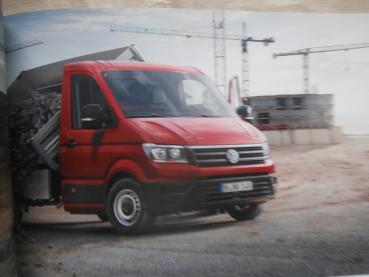 VW Crafter Kastenwagen Kombi Pritsche Koffer Kipper Katalog September 2018