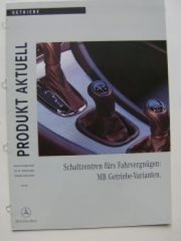 Mercedes Benz Getriebe-Varianten Prospekt intern Juli 2001
