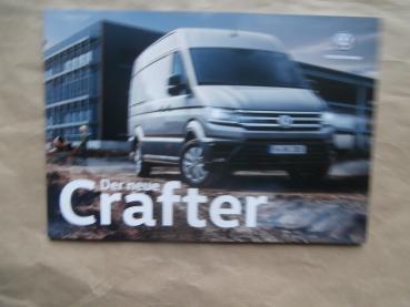 VW Crafter Kastenwagen Kombi Pritsche Fahrgestell Katalog Februar 2017