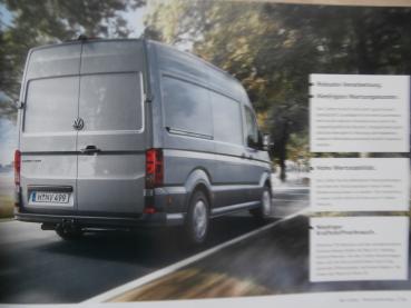 VW Crafter Kastenwagen Kombi Pritsche Koffer Kipper Katalog September 2018