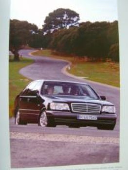 Mercedes Benz S-Klasse W140 Juli 1996 Prospekt NEU
