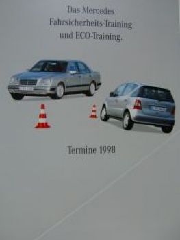 Mercedes Benz Fahrsicherheits-Training Prospekt März 1998