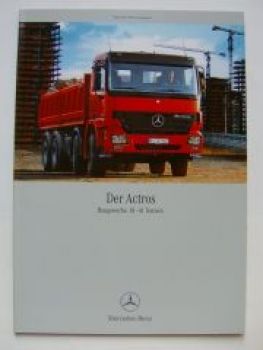 Mercedes Benz Actros 18-41 Tonnen Prospekt August 2003 NEU