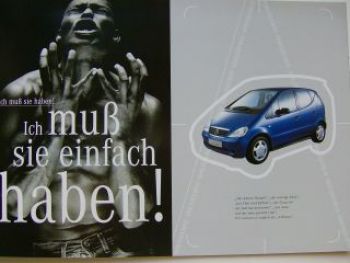 Mercedes Benz A-Klasse BR168 Prospekt März 1997 NEU