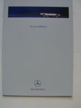 Mercedes Benz CLK Cabriolets W208 Prospekt  Juli 1999