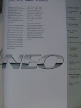 Mercedes Benz Vaneo Zielgruppen.Positionierung Prospekt 8/2001