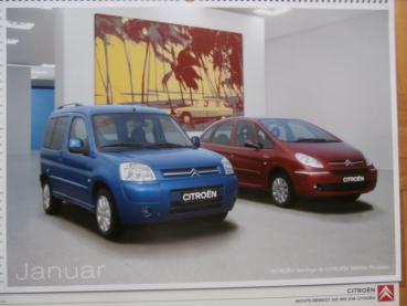 Citroen Kalender 2008 Berlingo & Xsara Picasso,Nemo,C5,HY,C6,C-Crosser,C3 Pluriel,C2,C4 Picasso