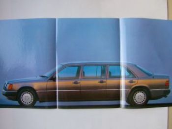 Mercedes Benz 250D 260E W124 Langversion Prospekt 8/1989