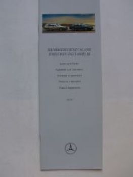 Mercedes Benz C-Klasse W202 Lacke & Polster Mai 1997