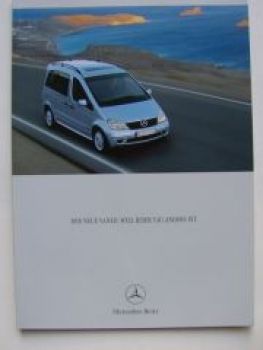 Mercedes Benz Vaneo Prospekt Februar 2002