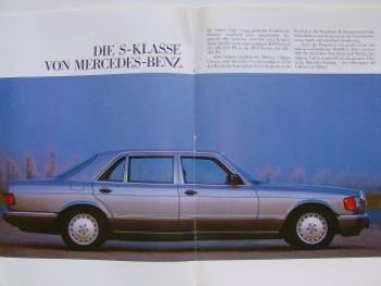 Mercedes Benz S-Klasse W126 560 SEL Zeitungsbeilage