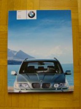 BMW Prospekt X5 E53 3.0i 4.4i 4.6is 3.0d 2002 +Sportpaket