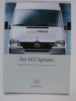 Mercedes Benz NGT-Sprinter-Erdgas Prospekt Januar 2000